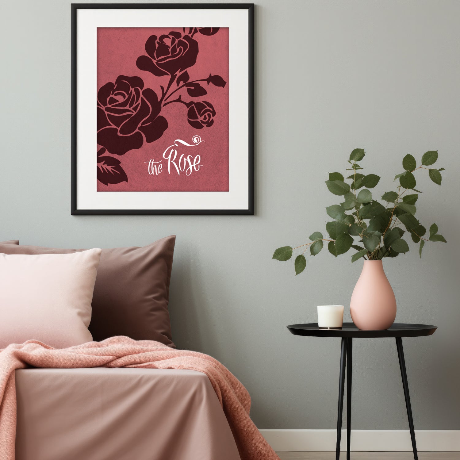 The Rose by Bette Midler - Song Lyric Inspired Wall Art Print Poster