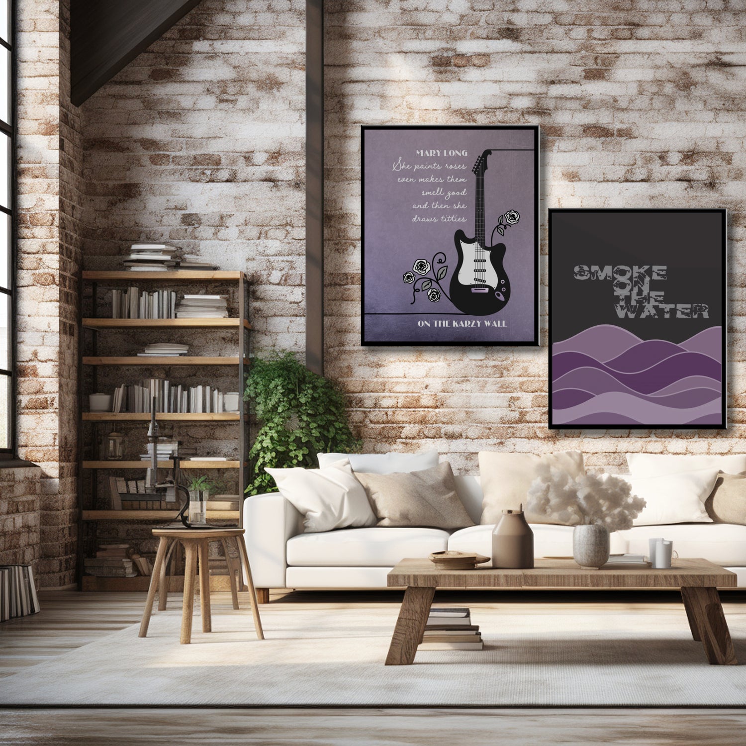 Deep Purple Song Lyric Wall Art Music Posters