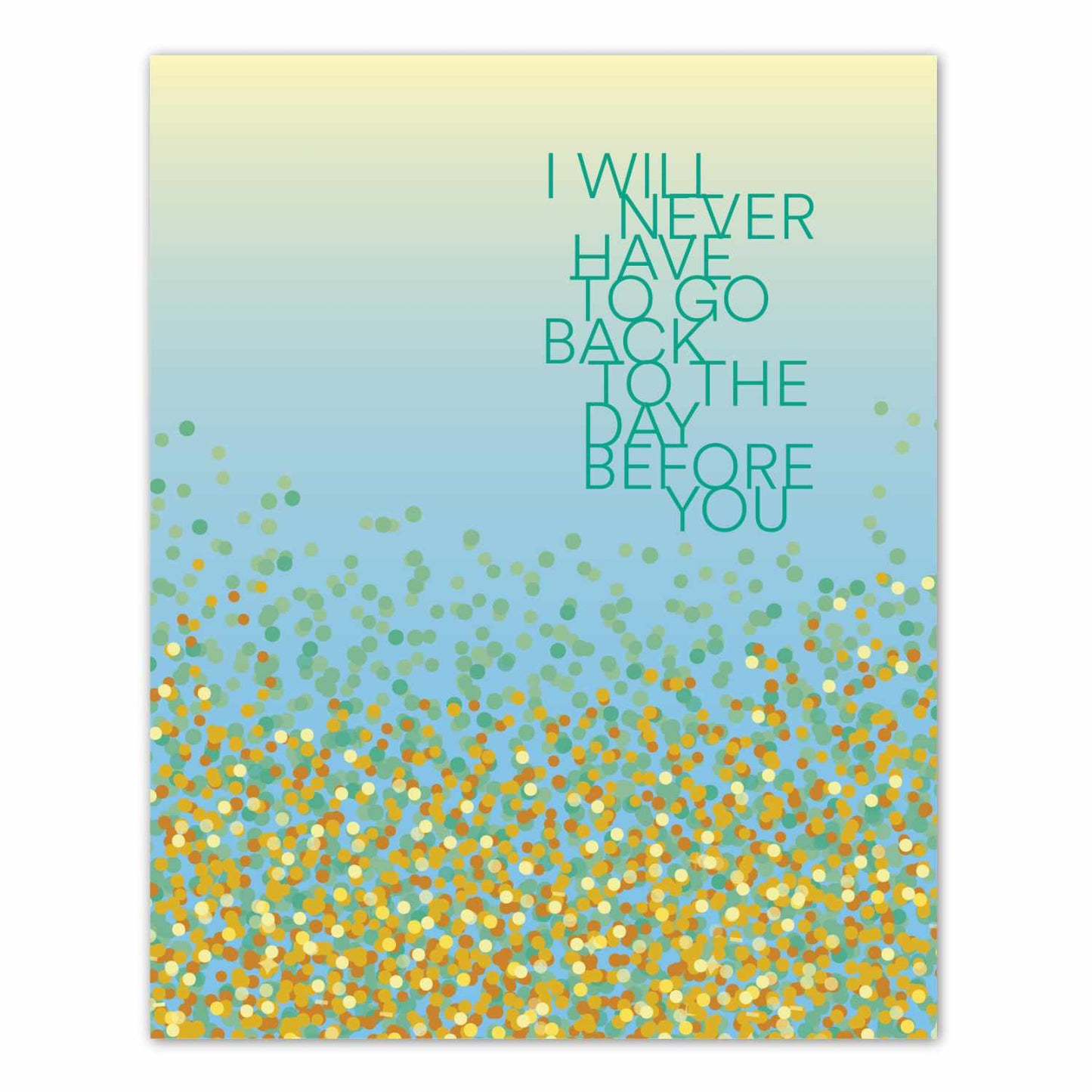 The Day Before You by Matthew West - Song Lyric Art Print Song Lyrics Art Song Lyrics Art