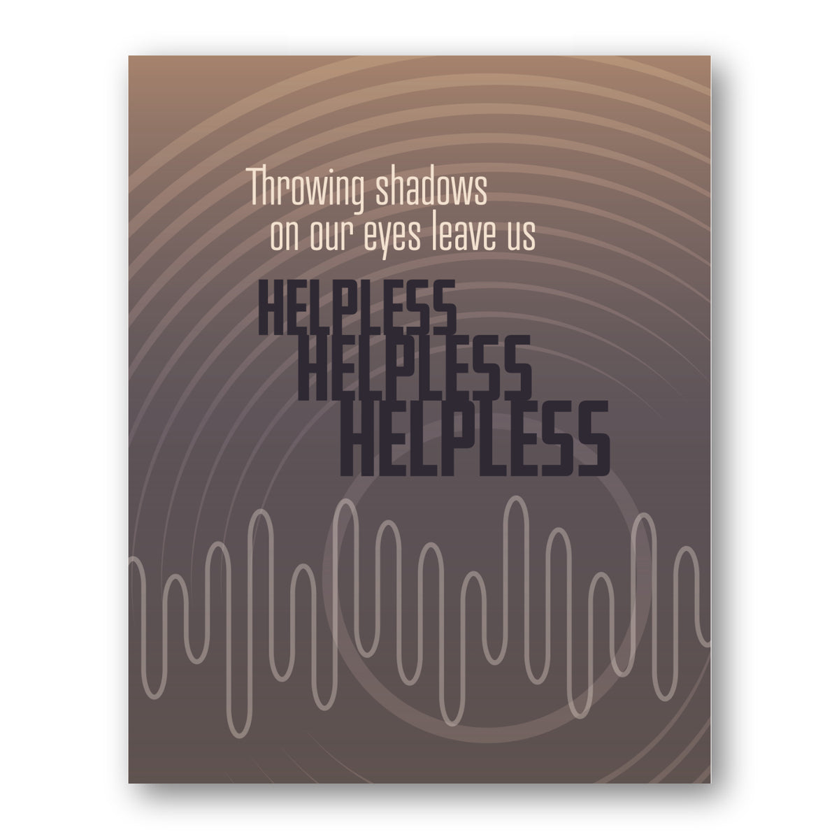Helpless by Neil Young - Music Gift Song Lyric Wall Decor