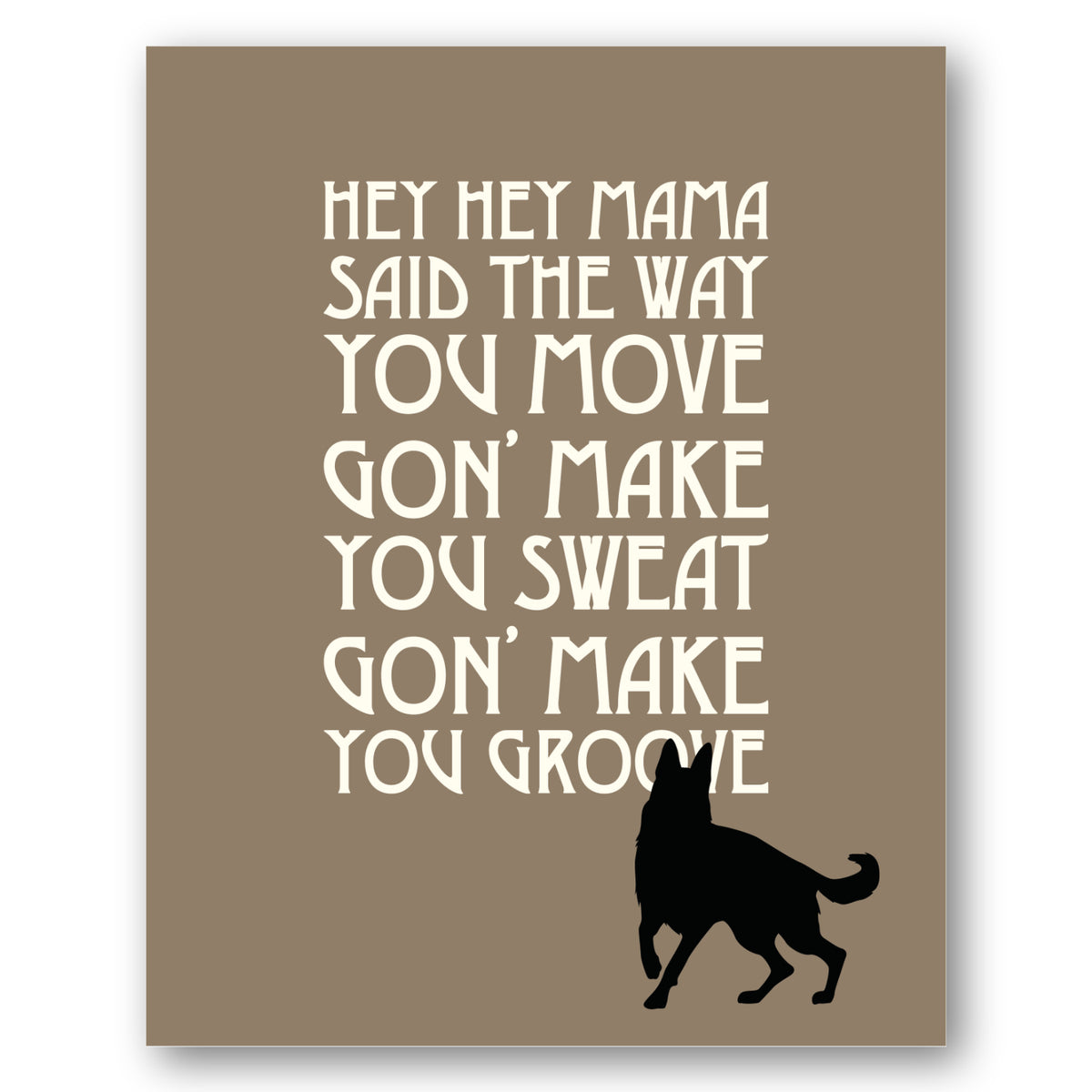 Black Dog by Led Zeppelin - Song Lyrics Art Music Quote