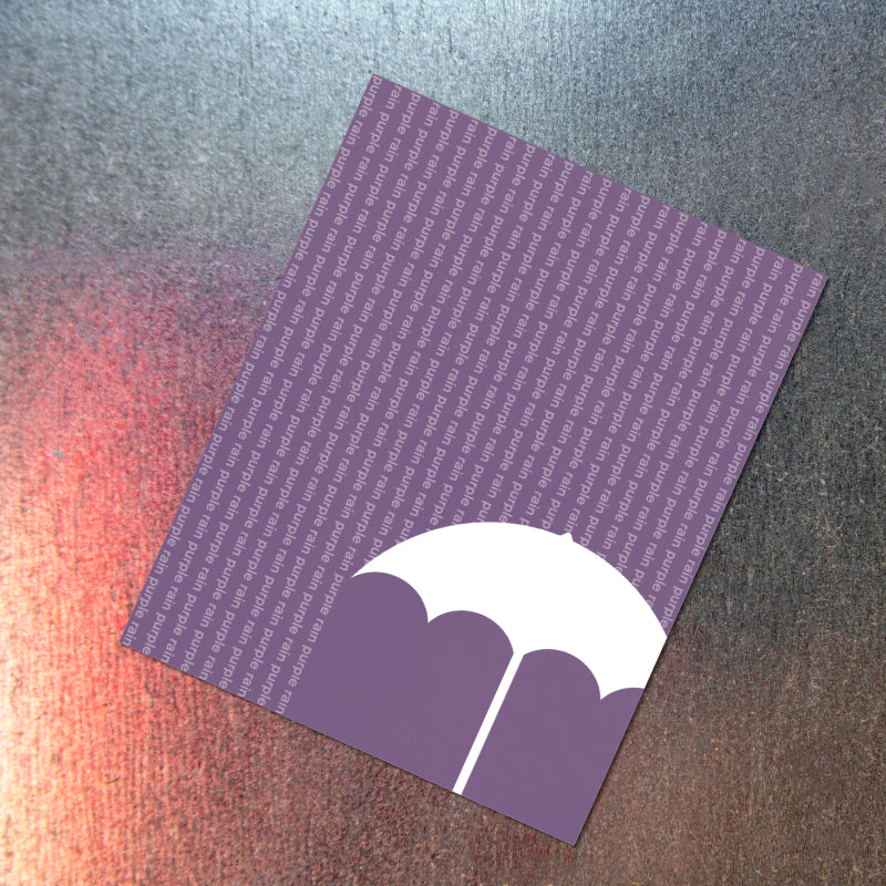 Purple Rain by Prince - Song Lyric Inspired Wall Art Print Poster Canvas Decor Music Memorabilia