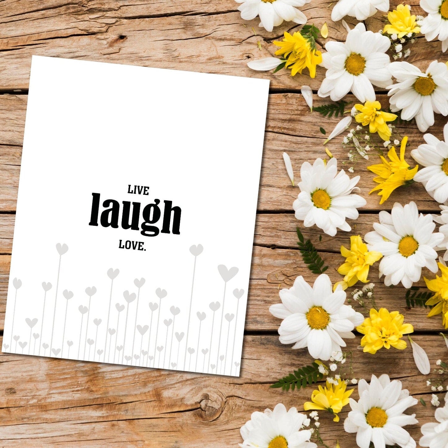 Light-Hearted Wall Art - Live Laugh Love - Wise and Witty Wise and Wiseass Quotes Song Lyrics Art 8x10 Print