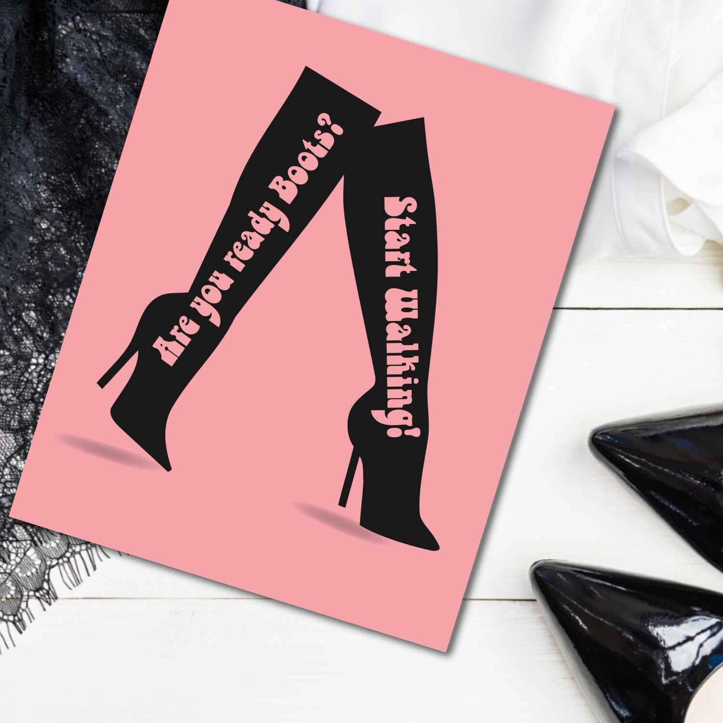 These Boots Are Made for Walkin' by Nancy Sinatra - 60s Art Song Lyrics Art Song Lyrics Art 8x10 Unframed Print
