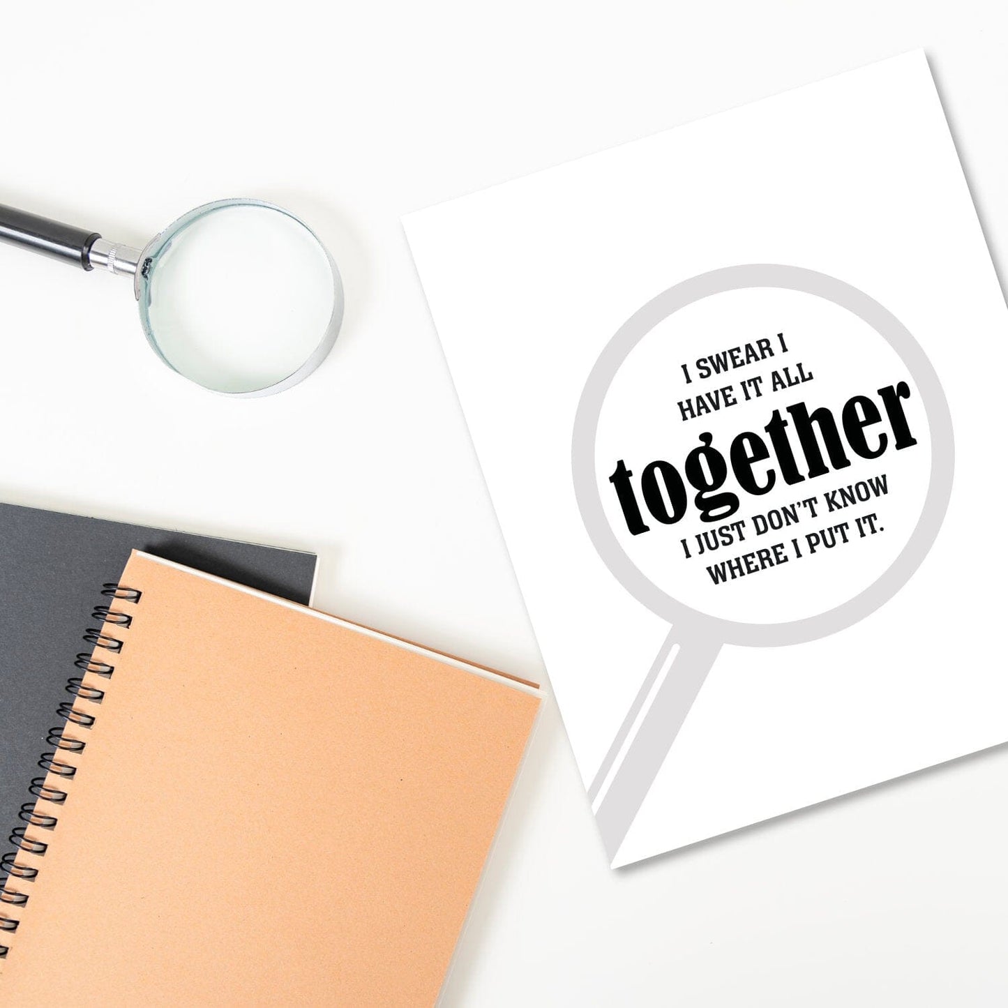 I Swear I Have it All Together - Wise and Witty Quote Print Wise and Wiseass Quotes Song Lyrics Art