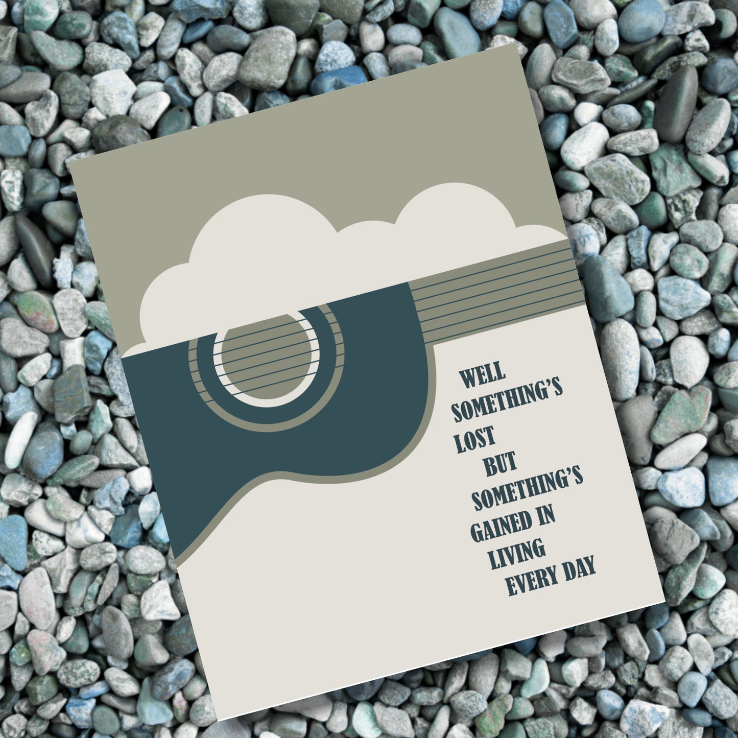 Both Sides by Joni Mitchell - 60s Song Lyric Wall Art Print