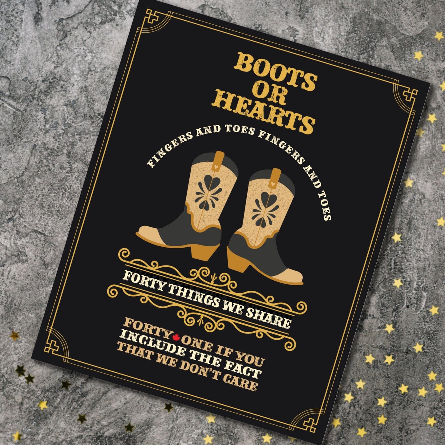 Boots or Hearts by the Tragically Hip - Music Wall Art Print Song Lyrics Art Song Lyrics Art 8x10 Unframed Print