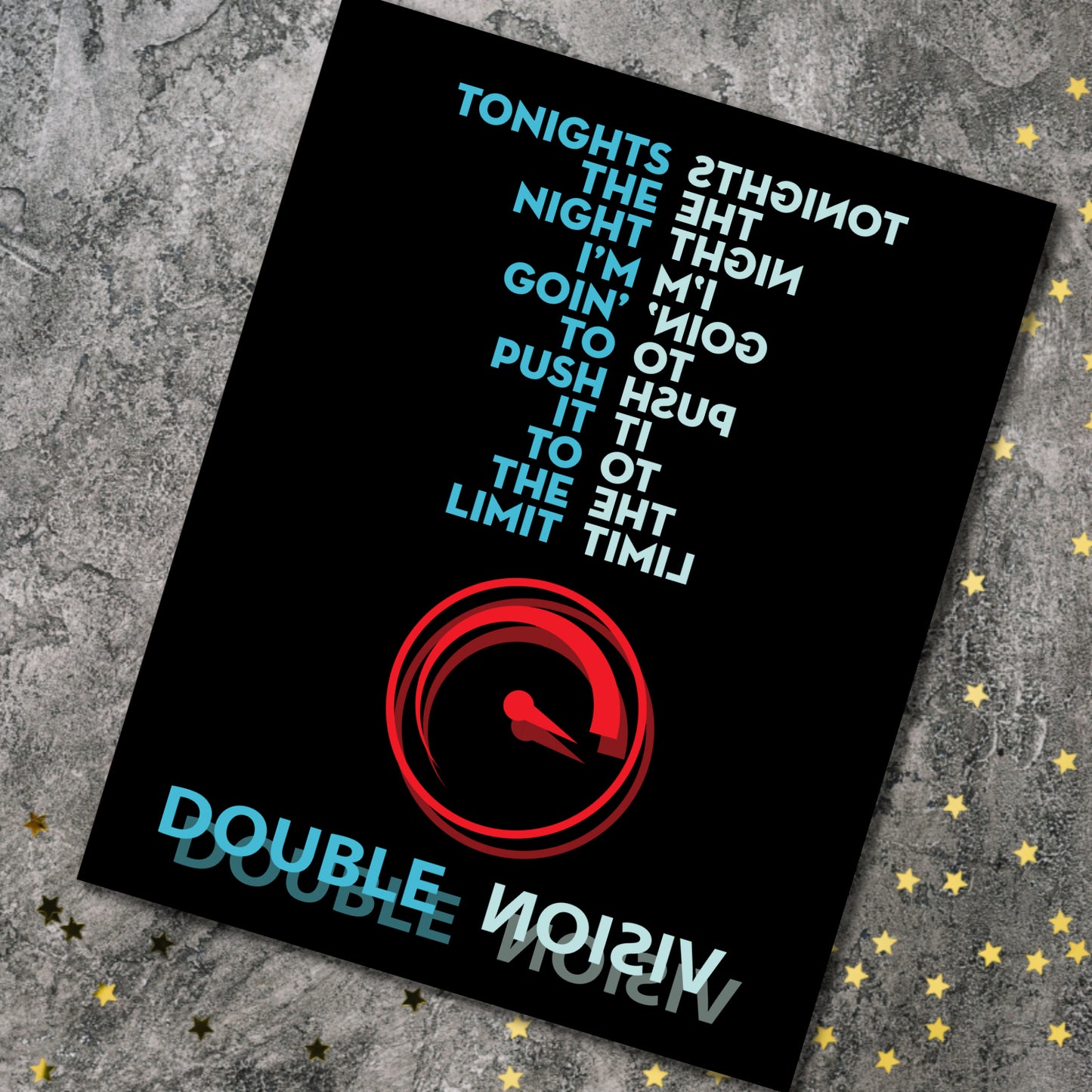 Double Vision by Foreigner - Music Quote Song Lyric Art
