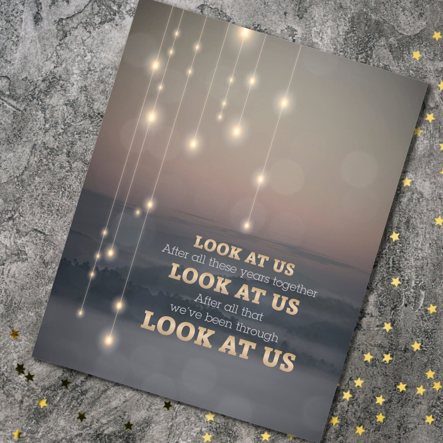 Look at Us by Vince Gill - Pop Country Song Art Song Lyrics Art Song Lyrics Art 8x10 Print