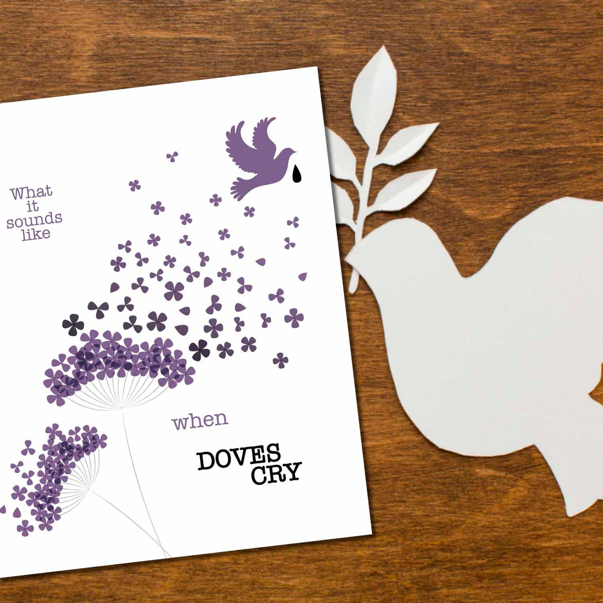 When Doves Cry by Prince - Song Lyrics Wall Art Print Poster Song Lyrics Art Song Lyrics Art 8x10 Unframed Print