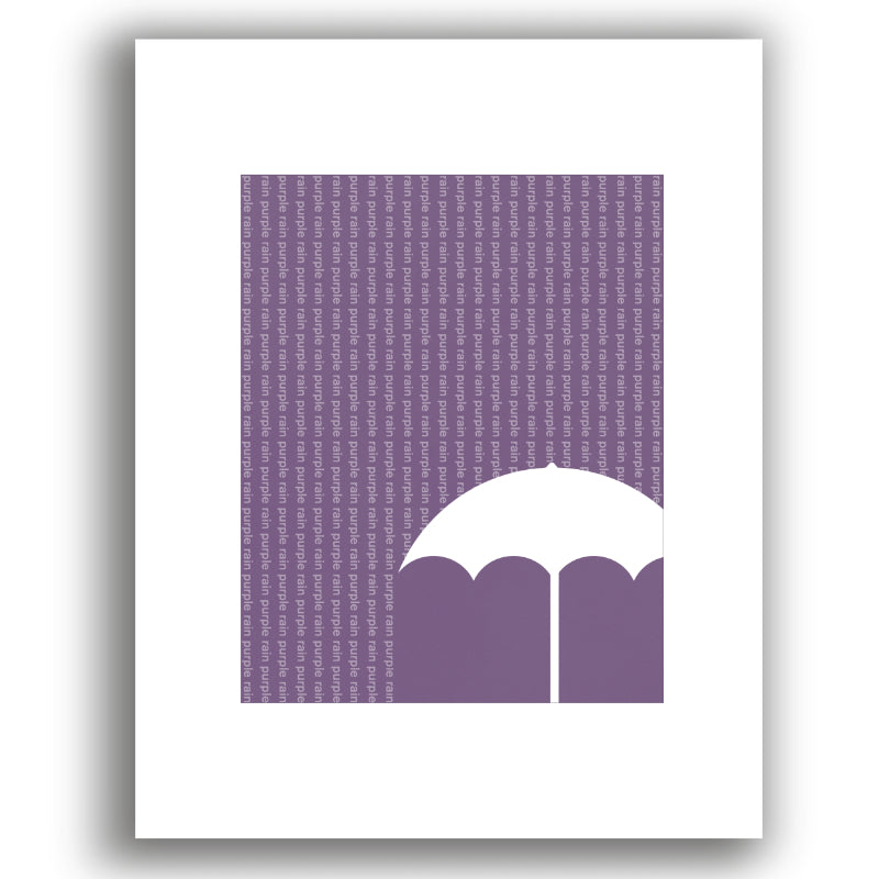 Purple Rain by Prince - Song Lyric Inspired Wall Art Print Poster Canvas Decor Music Memorabilia