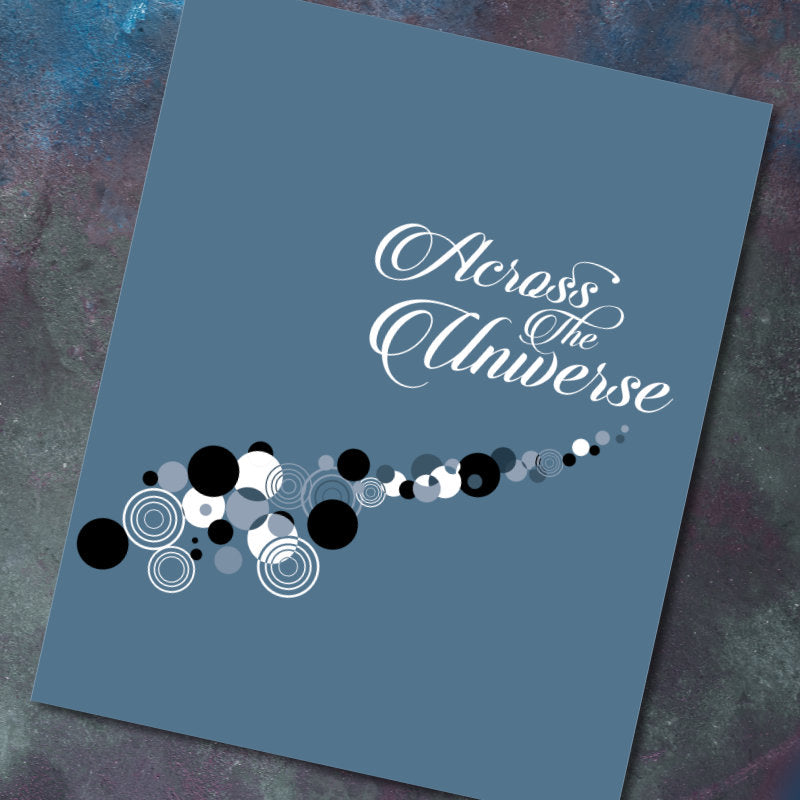 Across the Universe by the Beatles - Song Lyric Art Print
