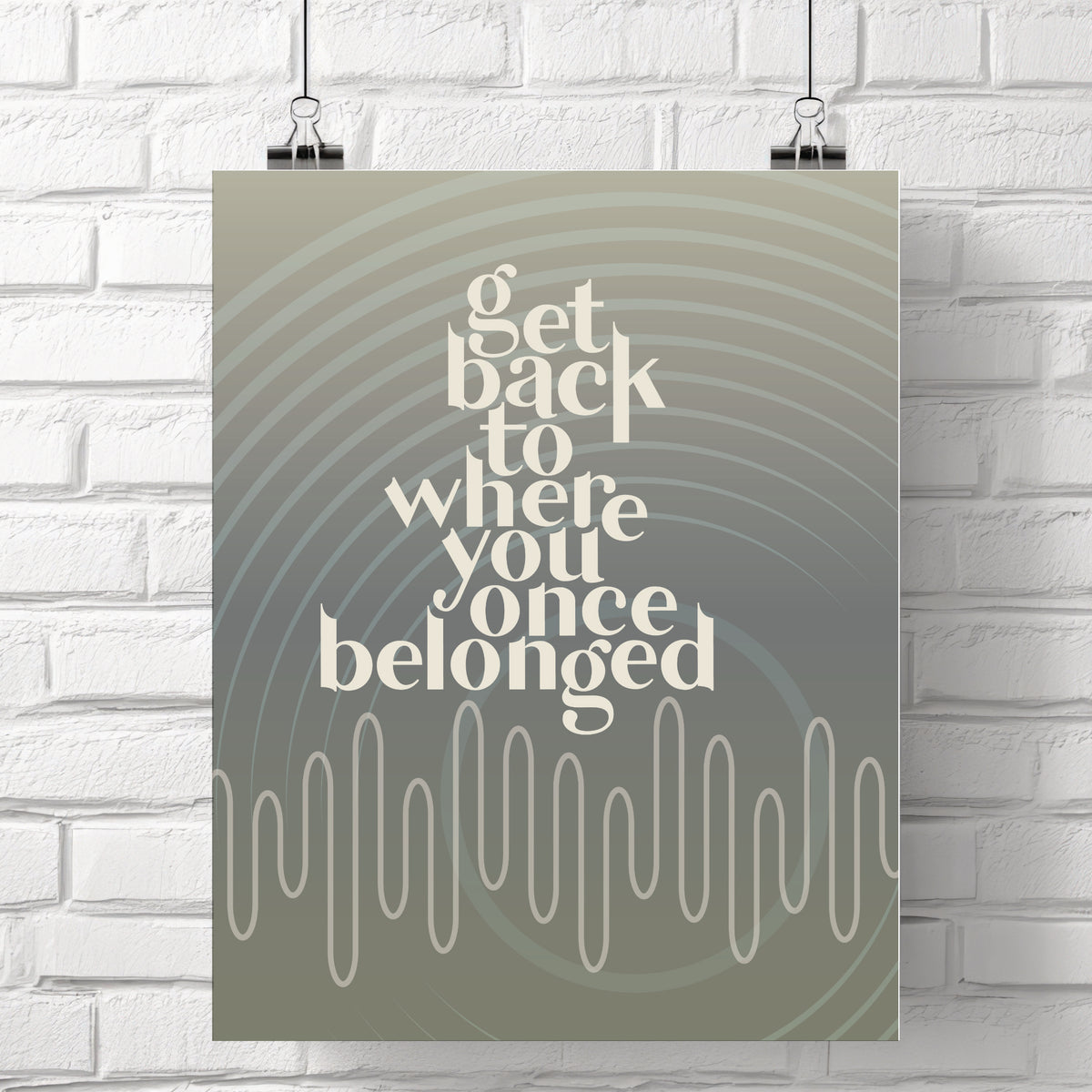 Get Back by the Beatles - Song Lyrics Music Art Print Poster