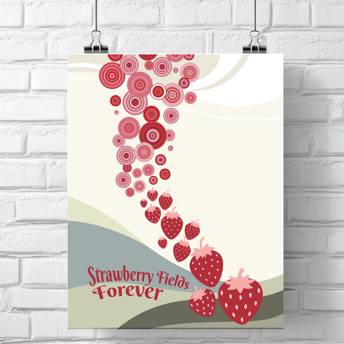 Strawberry Fields by Beatles - Song Lyric Inspired Art Print