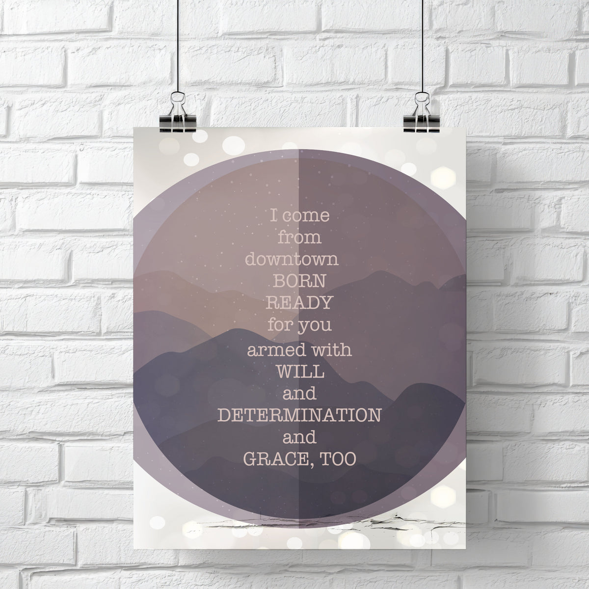 Grace, Too by the Tragically Hip - Music Quote Wall Decor