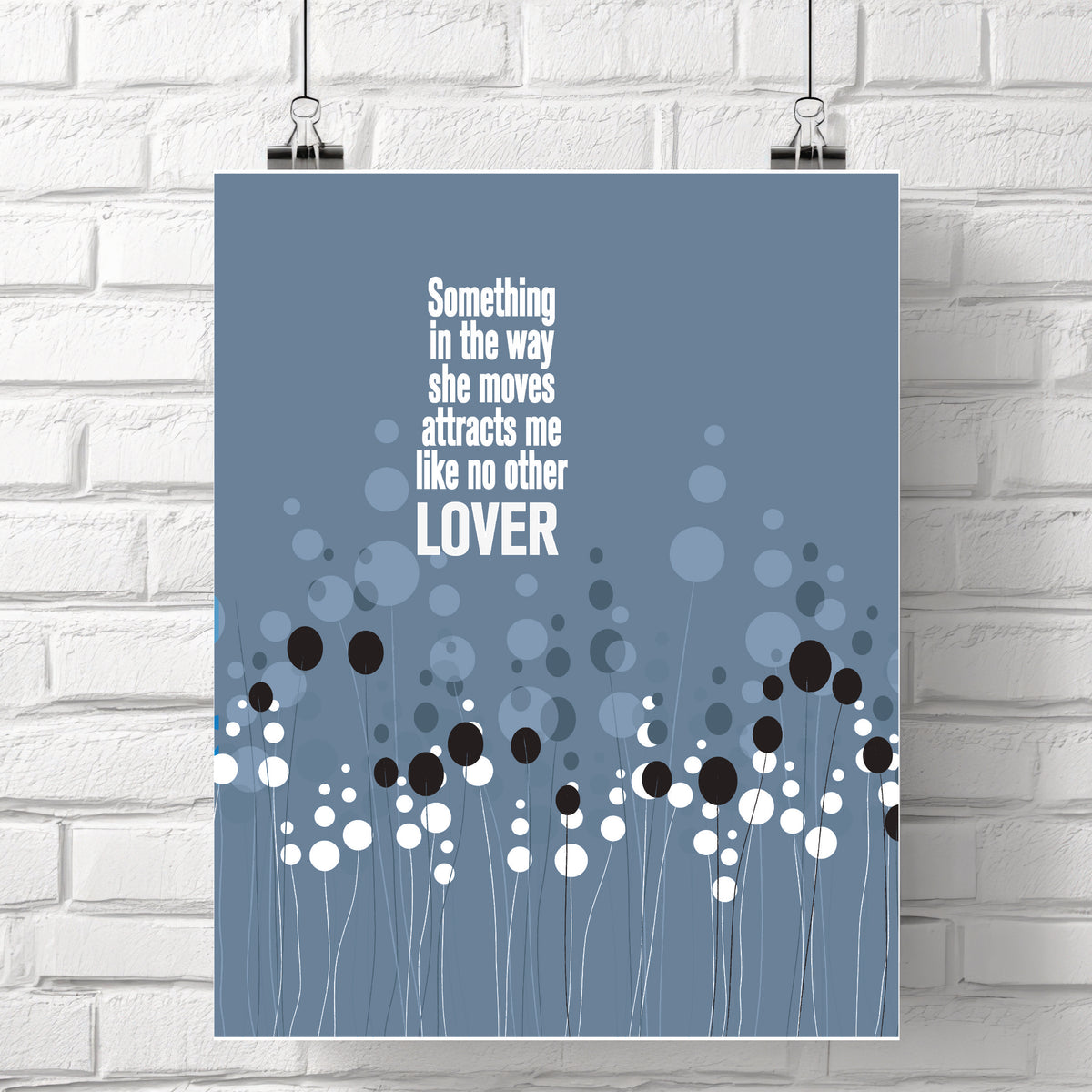 Something by the Beatles - Wedding Song Lyric Inspired Print