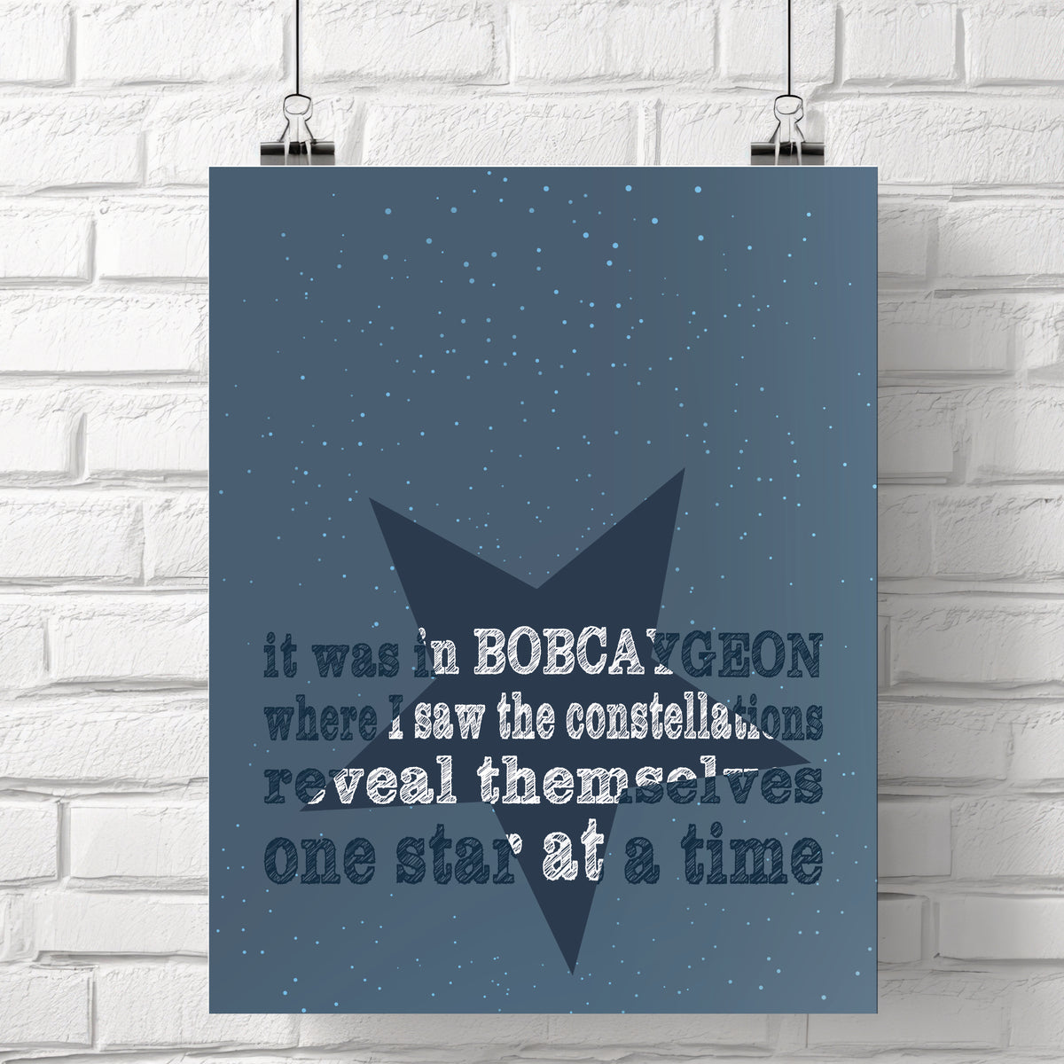 Bobcaygeon by Tragically Hip - Music Poster Song Lyric Art