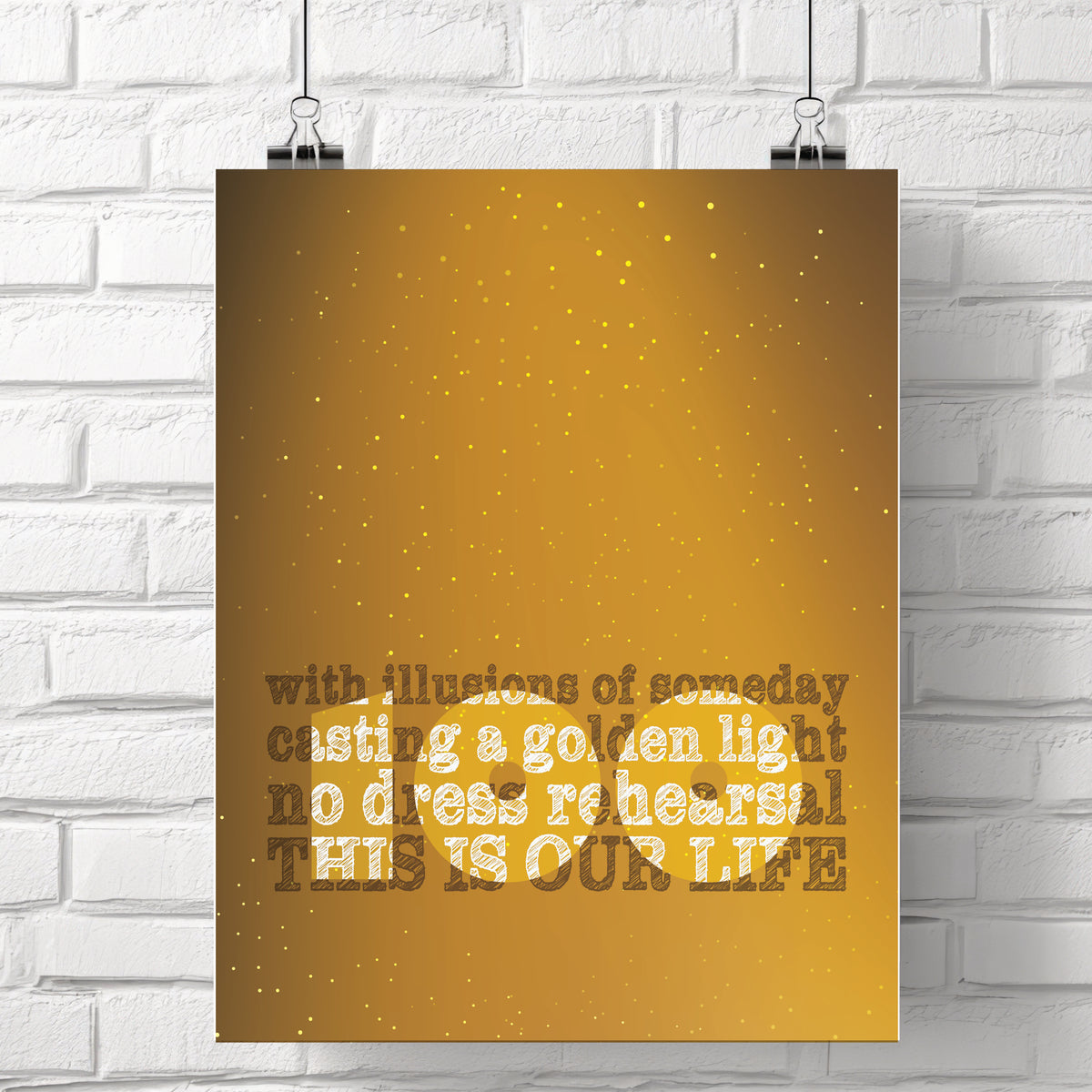 Ahead by a Century by Tragically Hip Song - Lyric Inspired Art Print