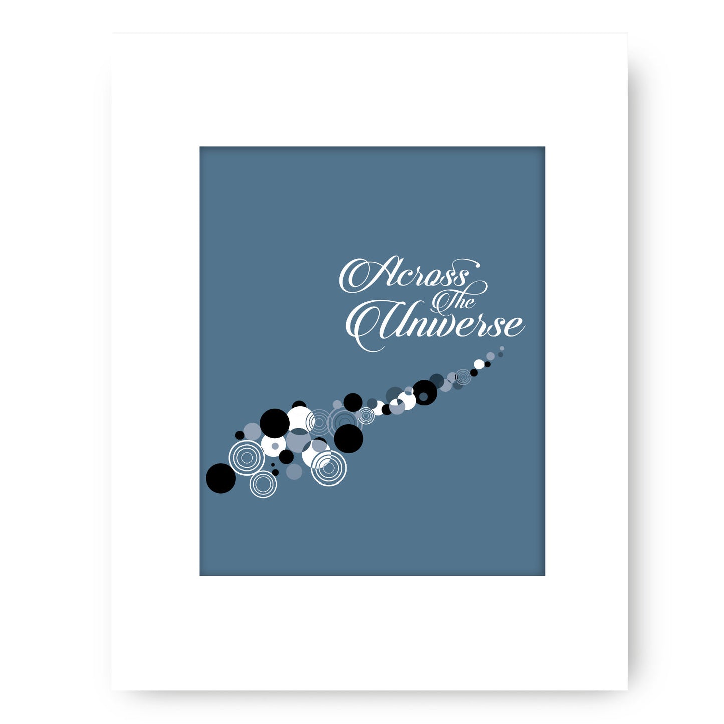 Across the Universe by the Beatles - Song Lyric Art Print