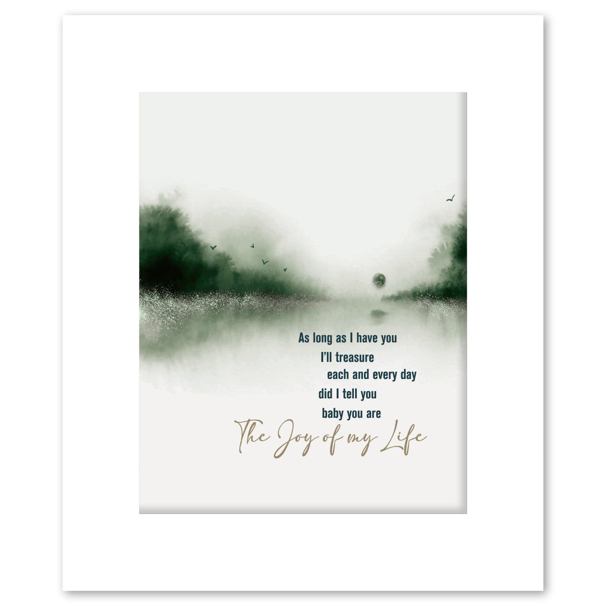 Joy of my Life by Chris Stapleton - Song Lyric Art Country Rock Wall Decor