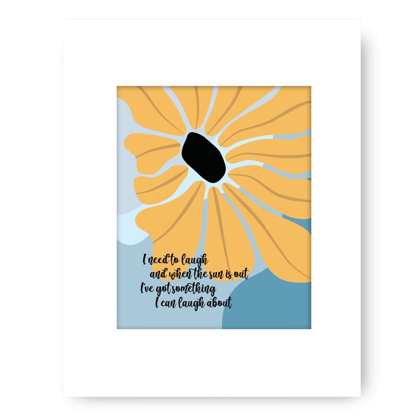 Good Day Sunshine the Beatles - Fun Whimsical Song Lyric Art Decor