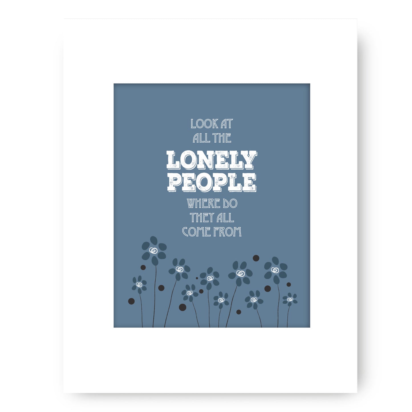 Eleanor Rigby by Beatles - Classic Rock Music Wall Art Print