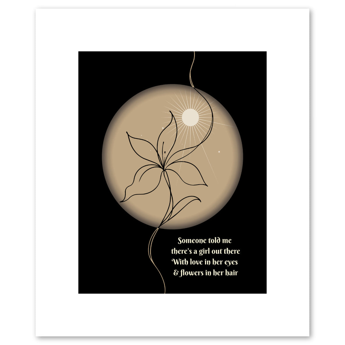 Song Lyrics Music Art Print - Going to California by Led Zeppelin