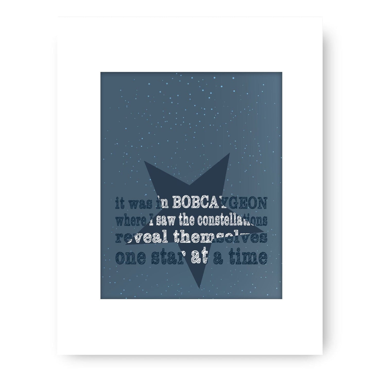Bobcaygeon by Tragically Hip - Music Poster Song Lyric Art Song Lyrics Art Song Lyrics Art 8x10 White Matted Print