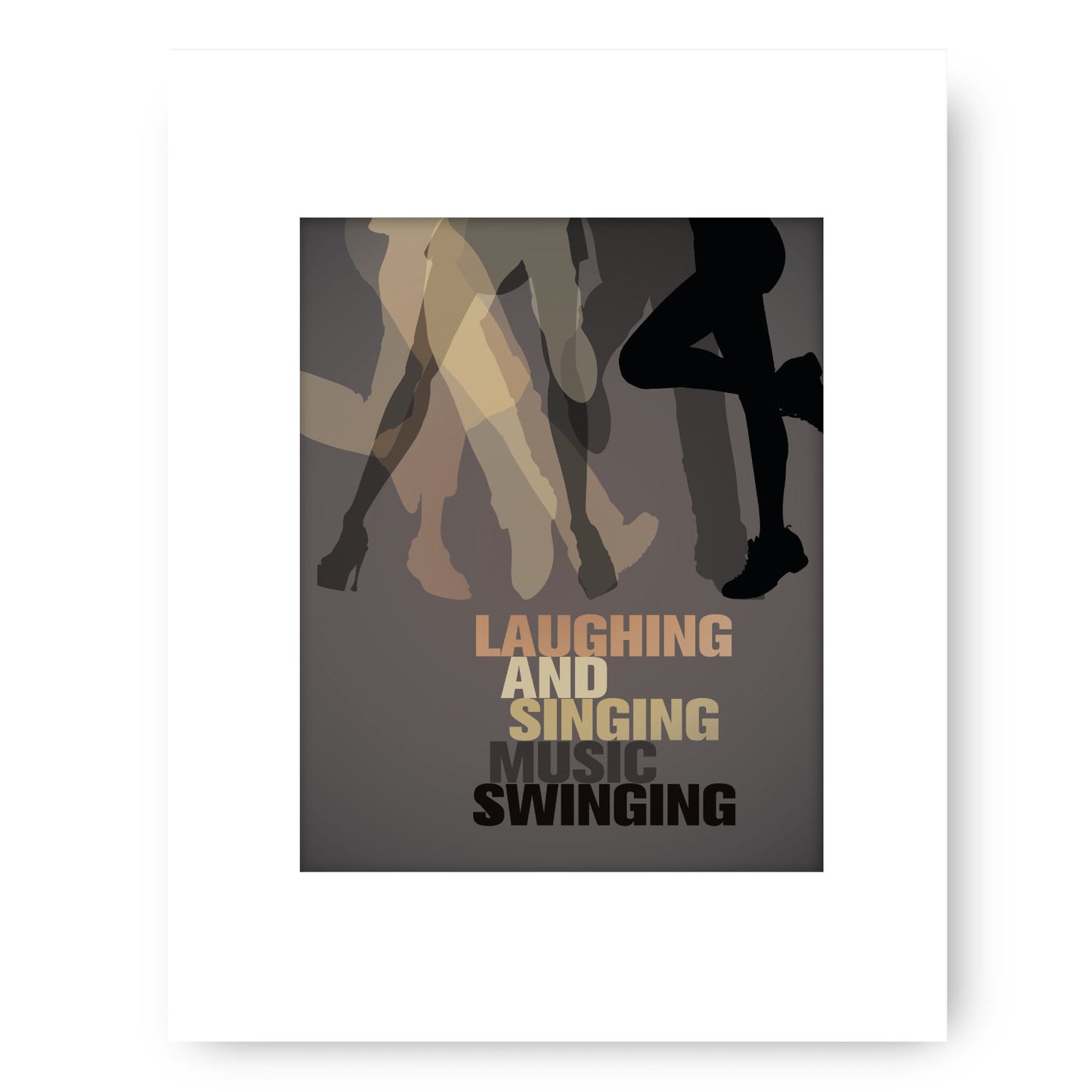 Dancin' in the Street by David Bowie - Lyric Inspired Print