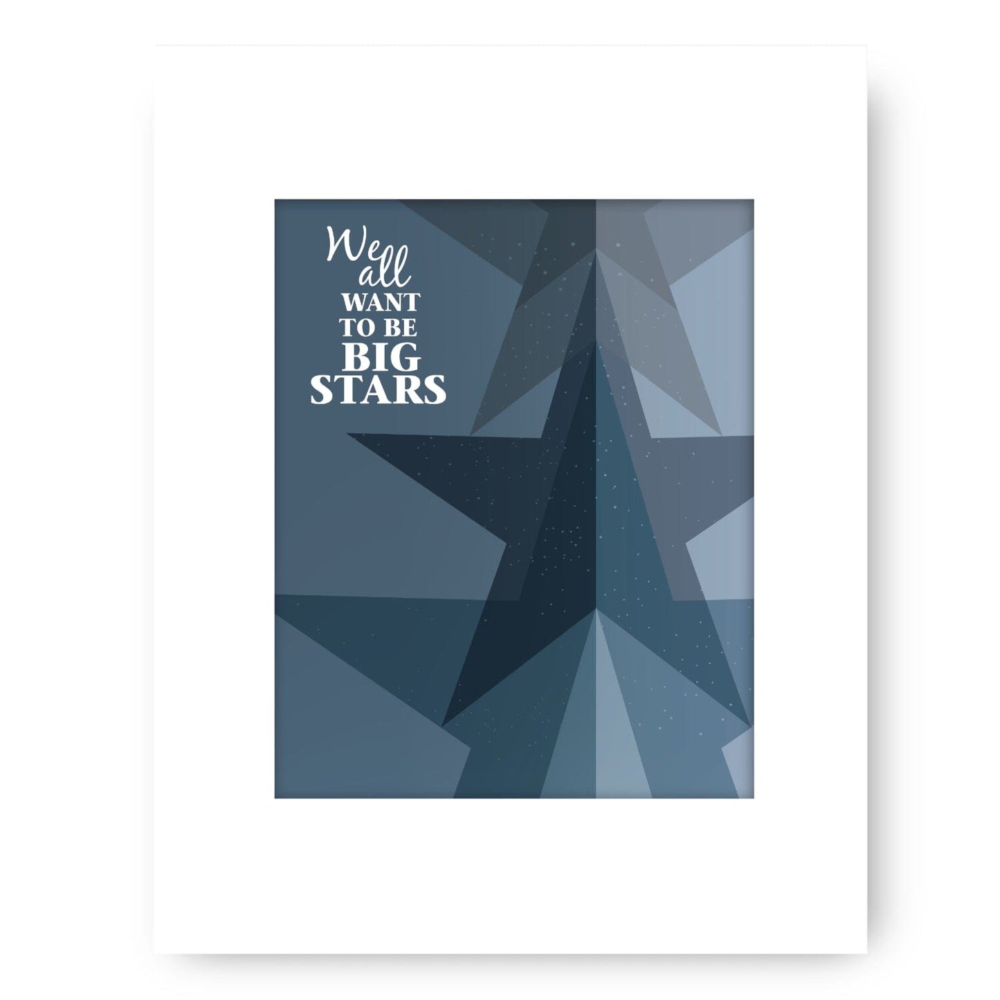 Mr. Jones by the Counting Crows - Song Lyrics Art Print Song Lyrics Art Song Lyrics Art 8x10 White Matted Print