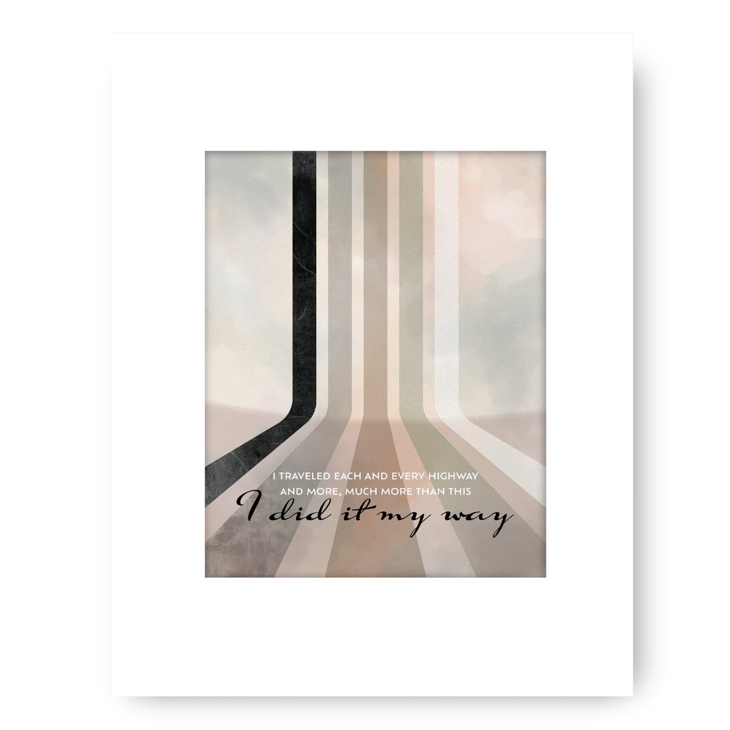 My Way by Frank Sinatra - Vintage Oldies Song Music Wall Art