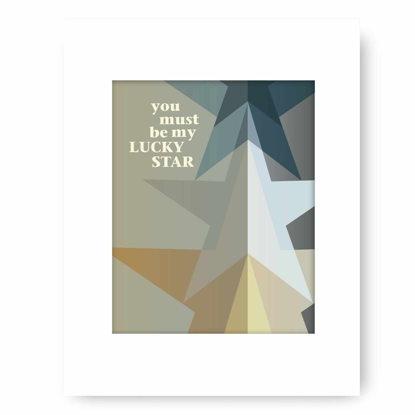 Lucky Star by Madonna - Song Lyric Art Retro Music Print Song Lyrics Art Song Lyrics Art 8x10 White Matted Print