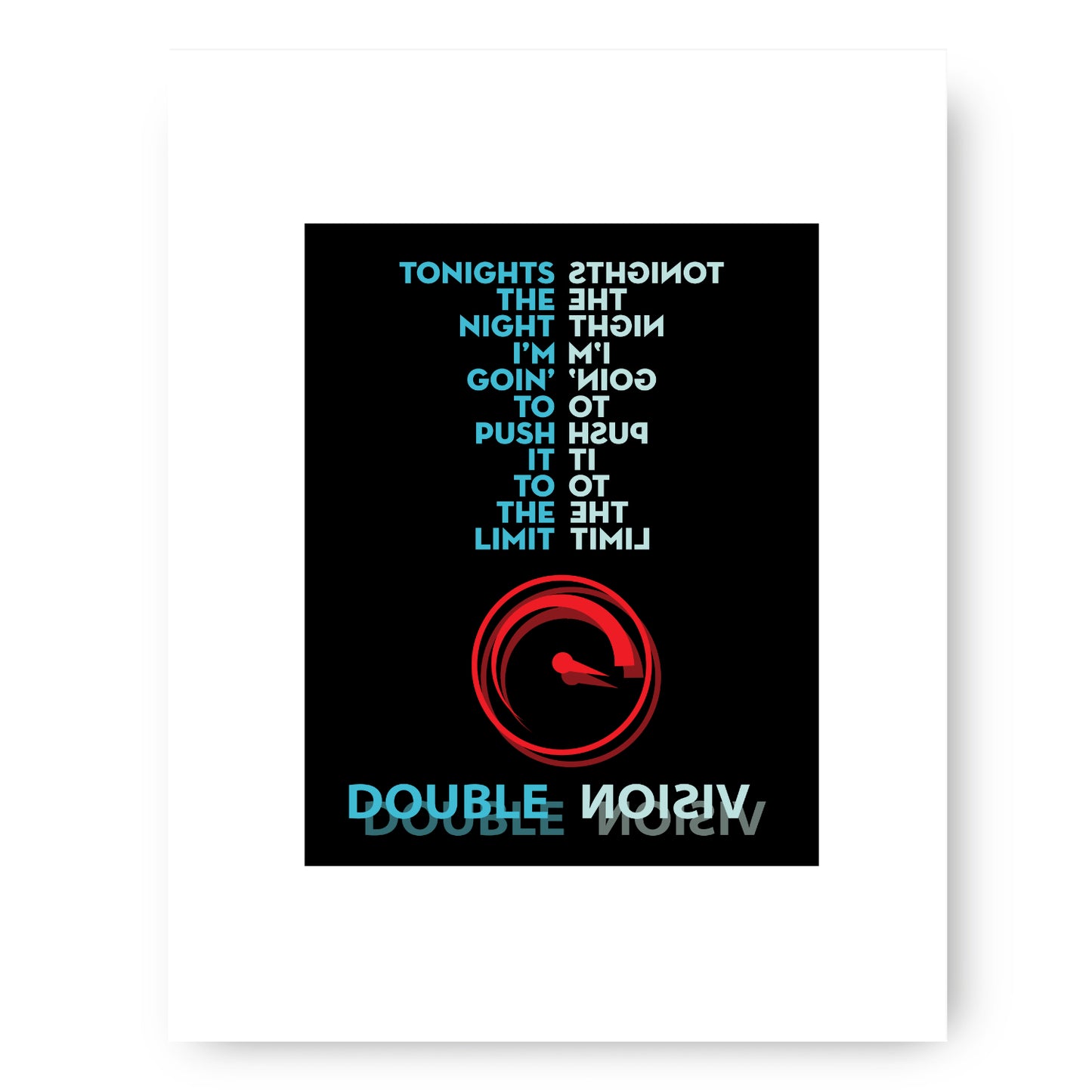 Double Vision by Foreigner - Music Quote Song Lyric Art