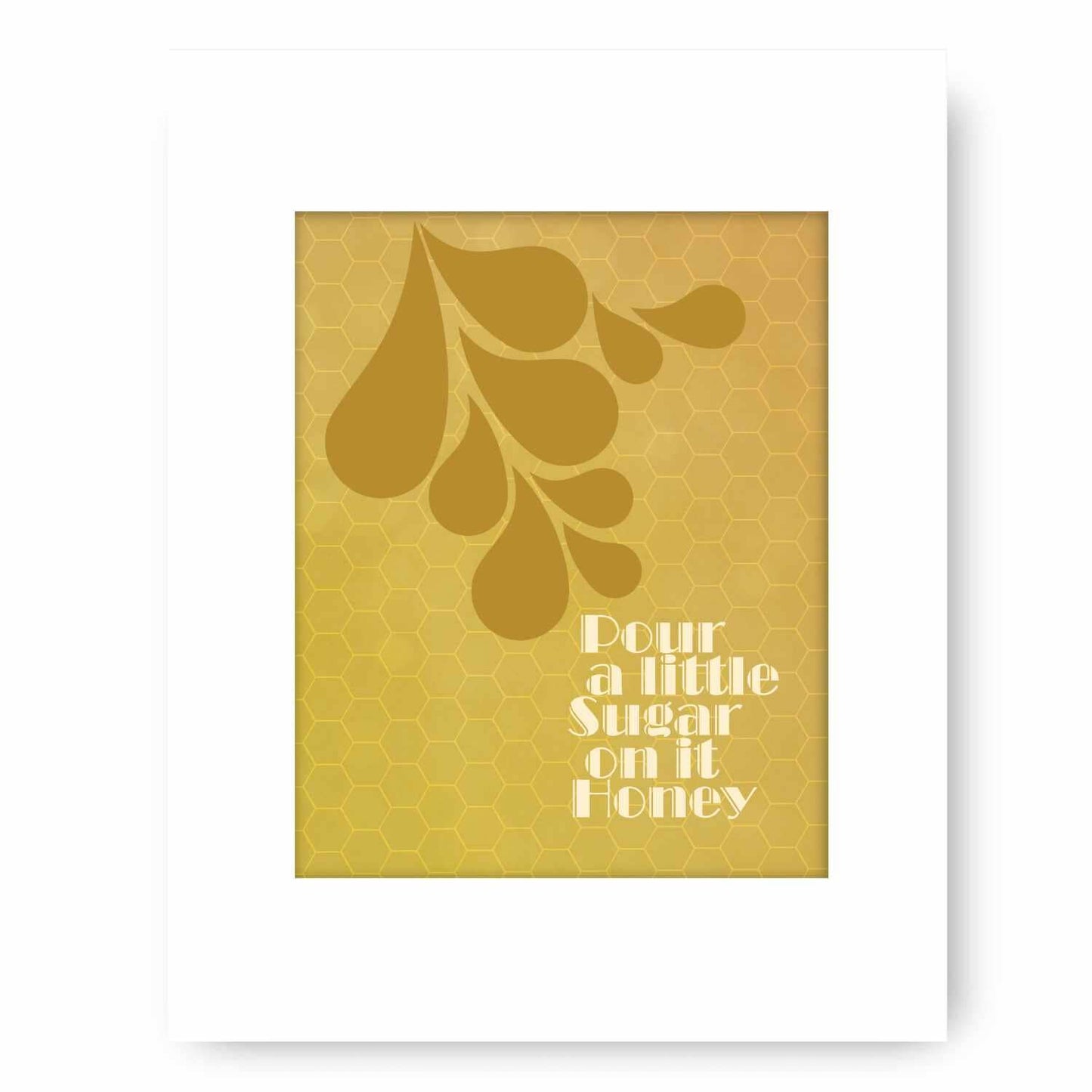 Sugar Sugar by The Archies - Song Lyric Pop Music Art Print Song Lyrics Art Song Lyrics Art 8x10 White Mat Unframed Print