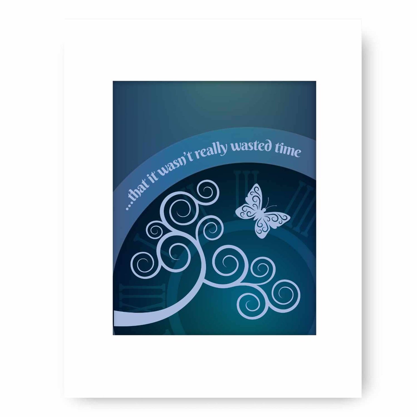 Wasted Time by the Eagles - Song Lyric Modern Art Print Song Lyrics Art Song Lyrics Art 8x10 White Matted Print