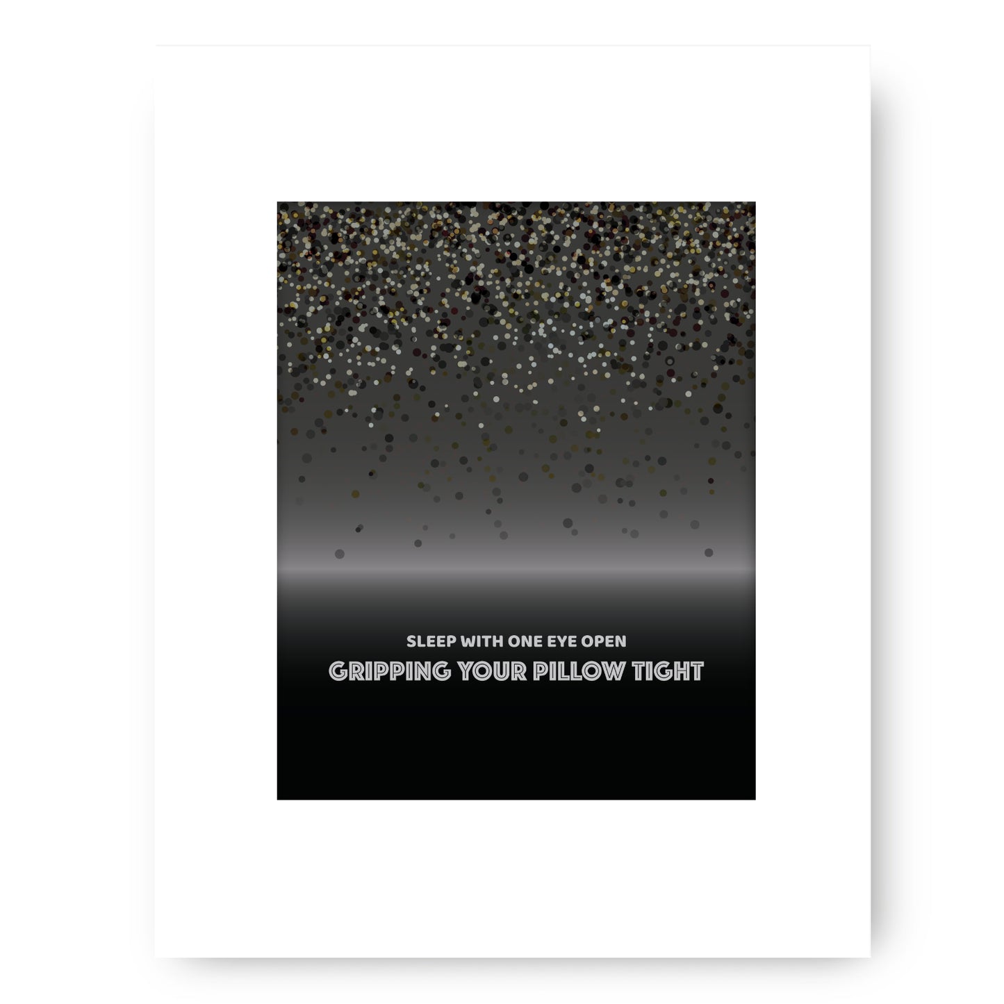 Enter Sandman by Metallica - Song Lyric Wall Visual Art Print
