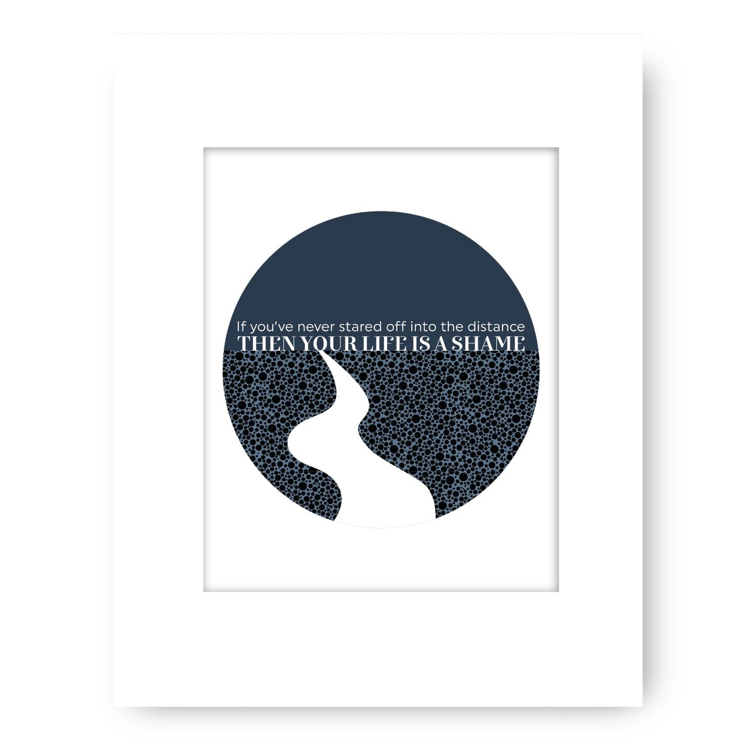 Mrs. Potters Lullaby by Counting Crows - Modern Song Lyric Song Lyrics Art Song Lyrics Art 8x10 White Matted Print