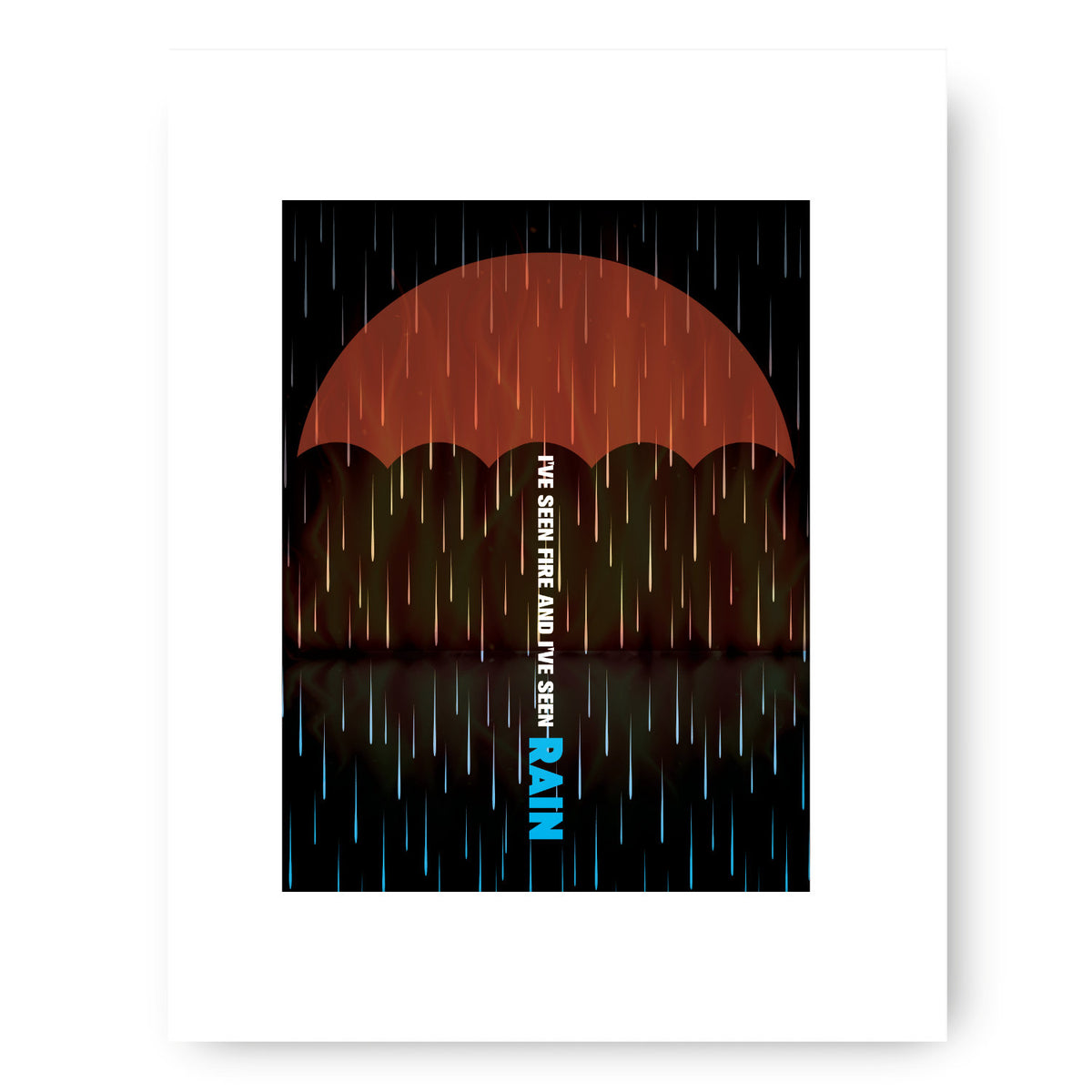 Fire and Rain by James Taylor - Music Wall Art Print Poster