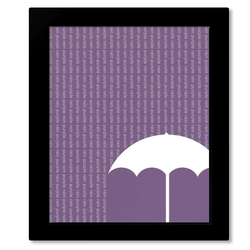Purple Rain by Prince - Song Lyric Inspired Wall Art Print Poster Canvas Decor Music Memorabilia