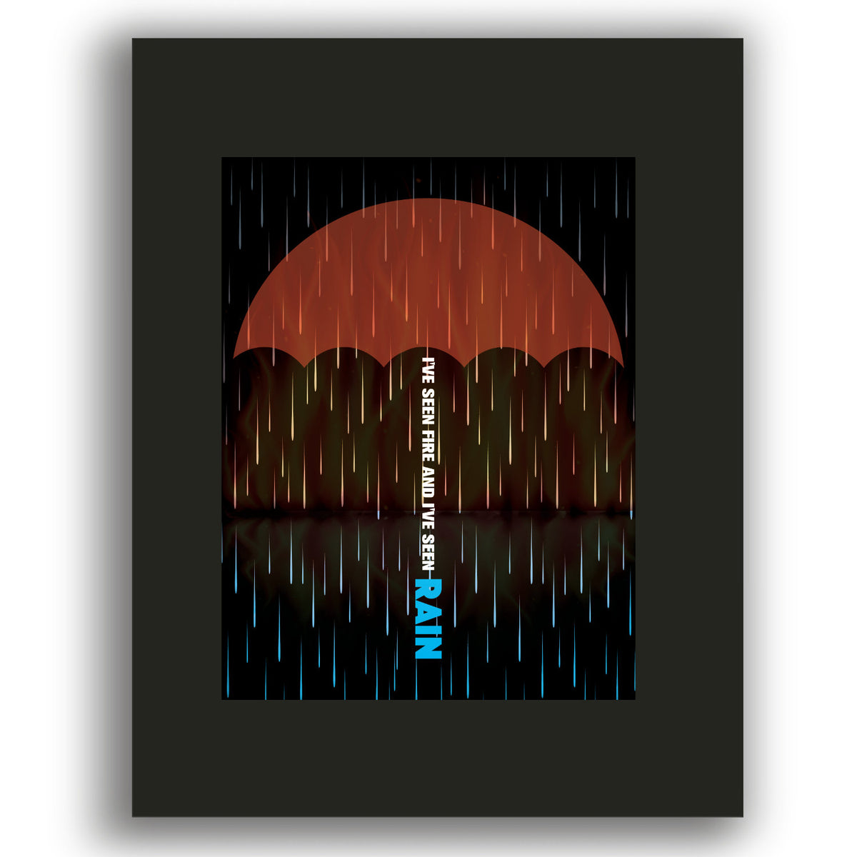 Fire and Rain by James Taylor - Music Wall Art Print Poster