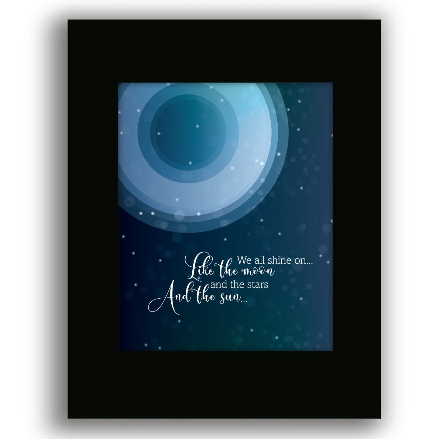 Instant Karma by John Lennon - Song Lyrics Art Music Print Song Lyrics Art Song Lyrics Art 8x10 Black Matted Print