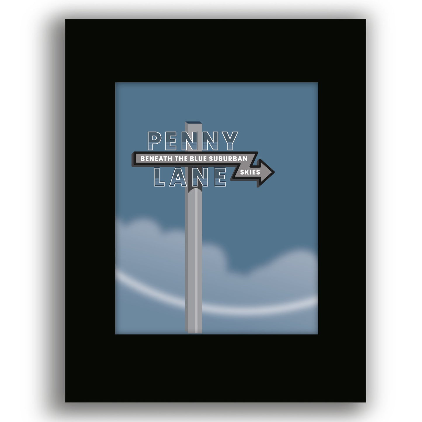 Penny Lane by Beatles - Song Lyric Inspired Art Print