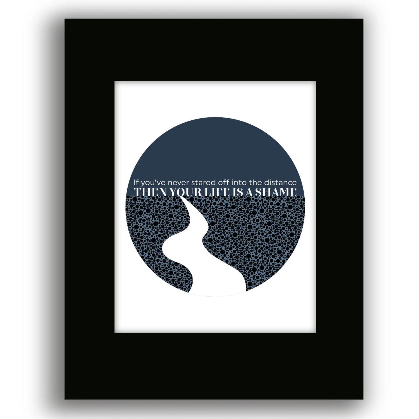 Mrs. Potters Lullaby by Counting Crows - Modern Song Lyric Song Lyrics Art Song Lyrics Art 8x10 Black Matted Print