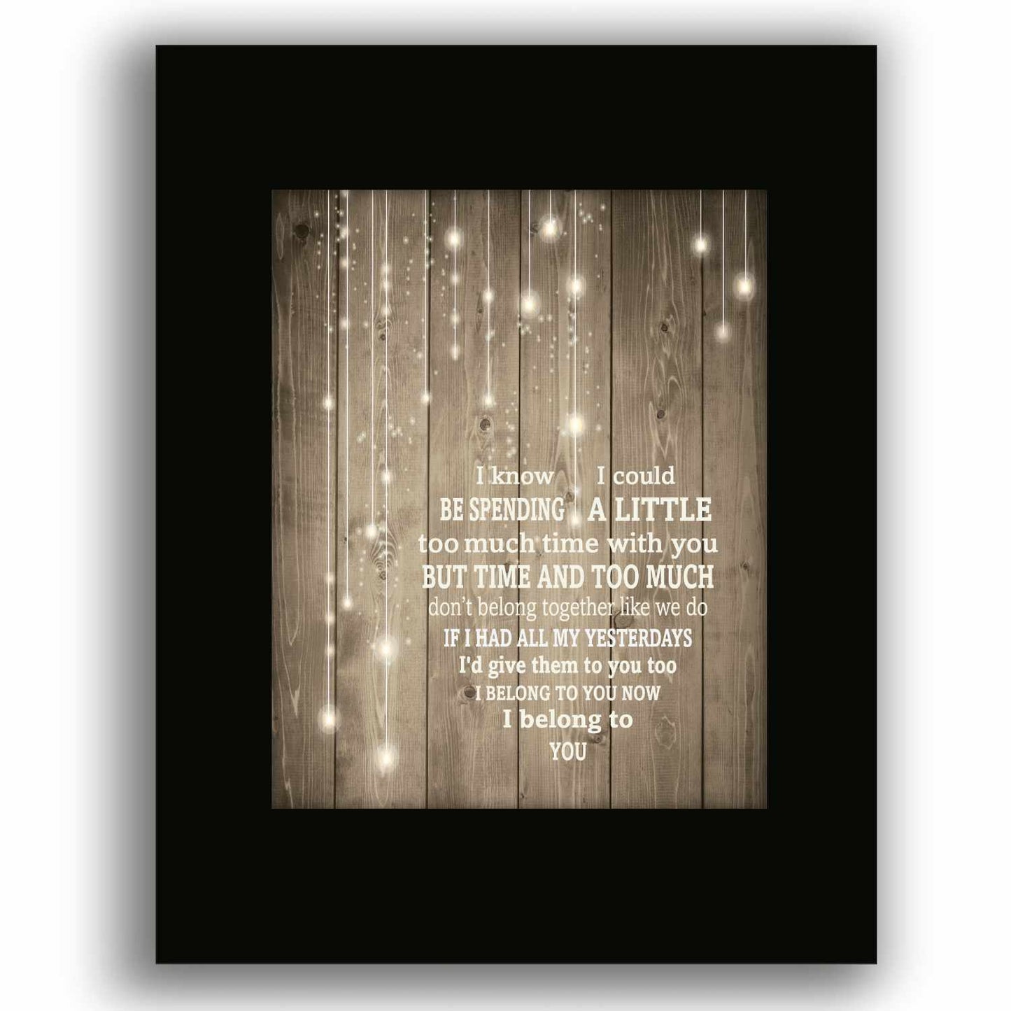 I Belong to You by Brandi Carlile - Song Lyric Art Print Song Lyrics Art Song Lyrics Art