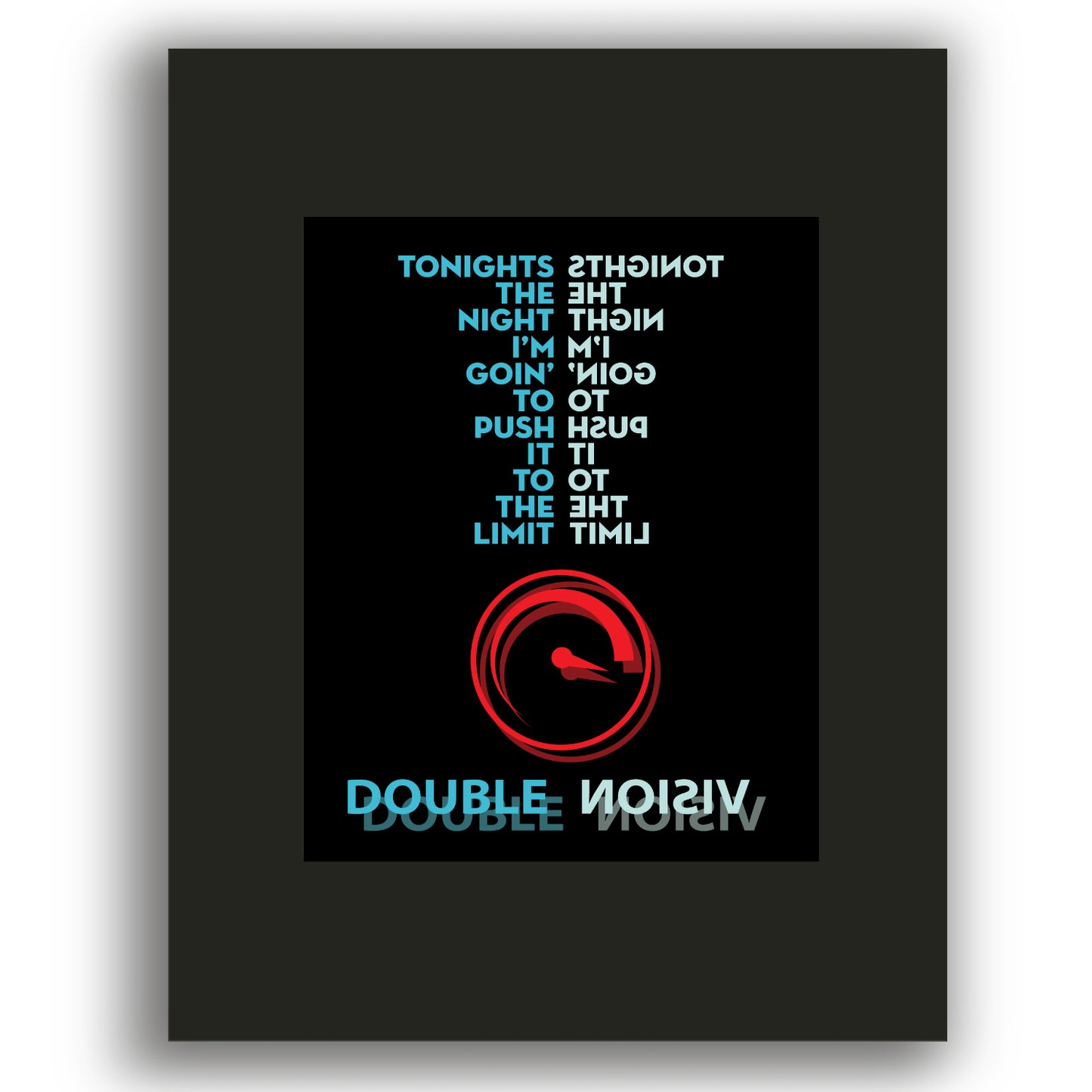 Double Vision by Foreigner - Music Quote Song Lyric Art