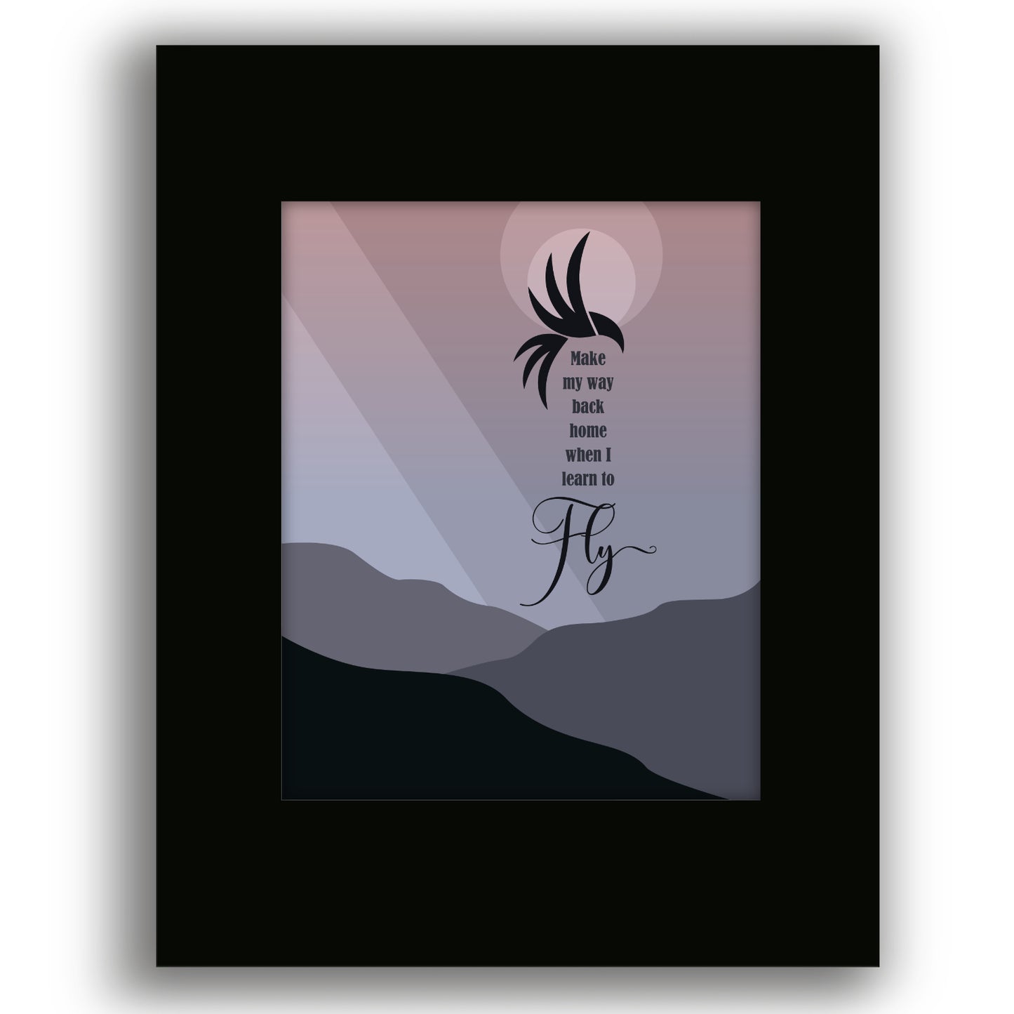 Learn to Fly by the Foo Fighters - Song Lyric Wall Art Prints Home Decor Custom Design