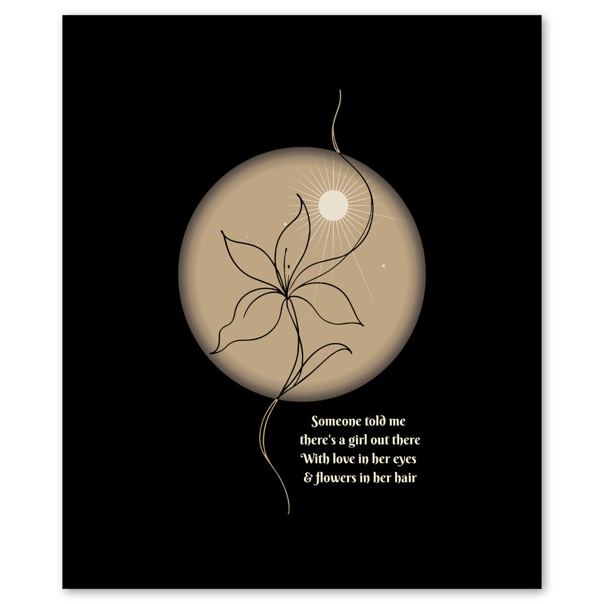 Song Lyrics Music Art Print - Going to California by Led Zeppelin