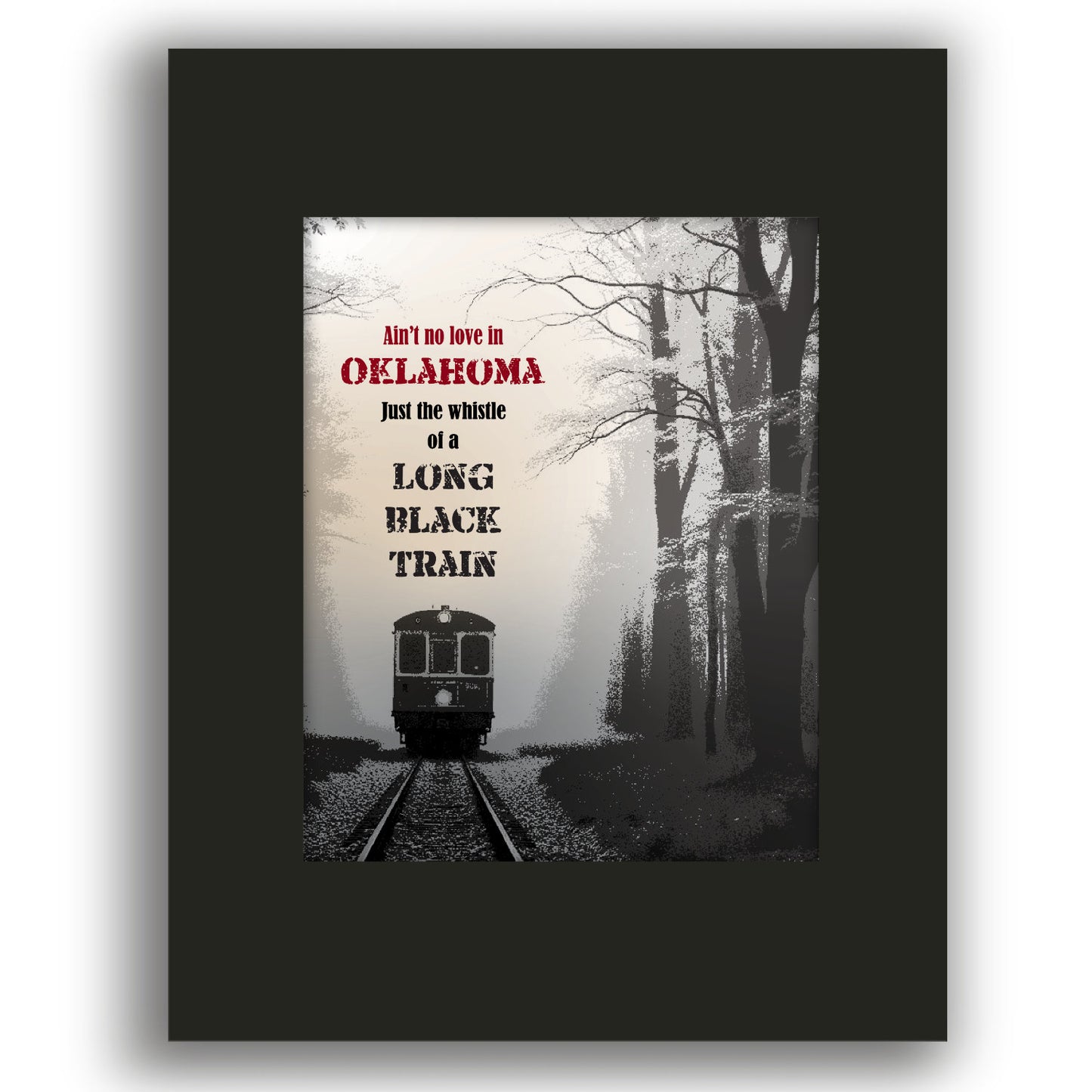 Ain't no Love in Oklahoma by Luke Combs - Country Rock Music Poster