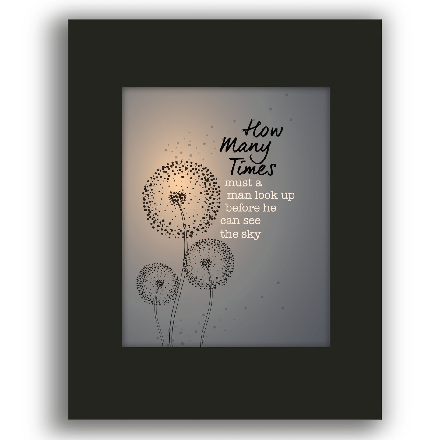 Blowin' in the Wind by Bob Dylan - Music Song Lyric Wall Art