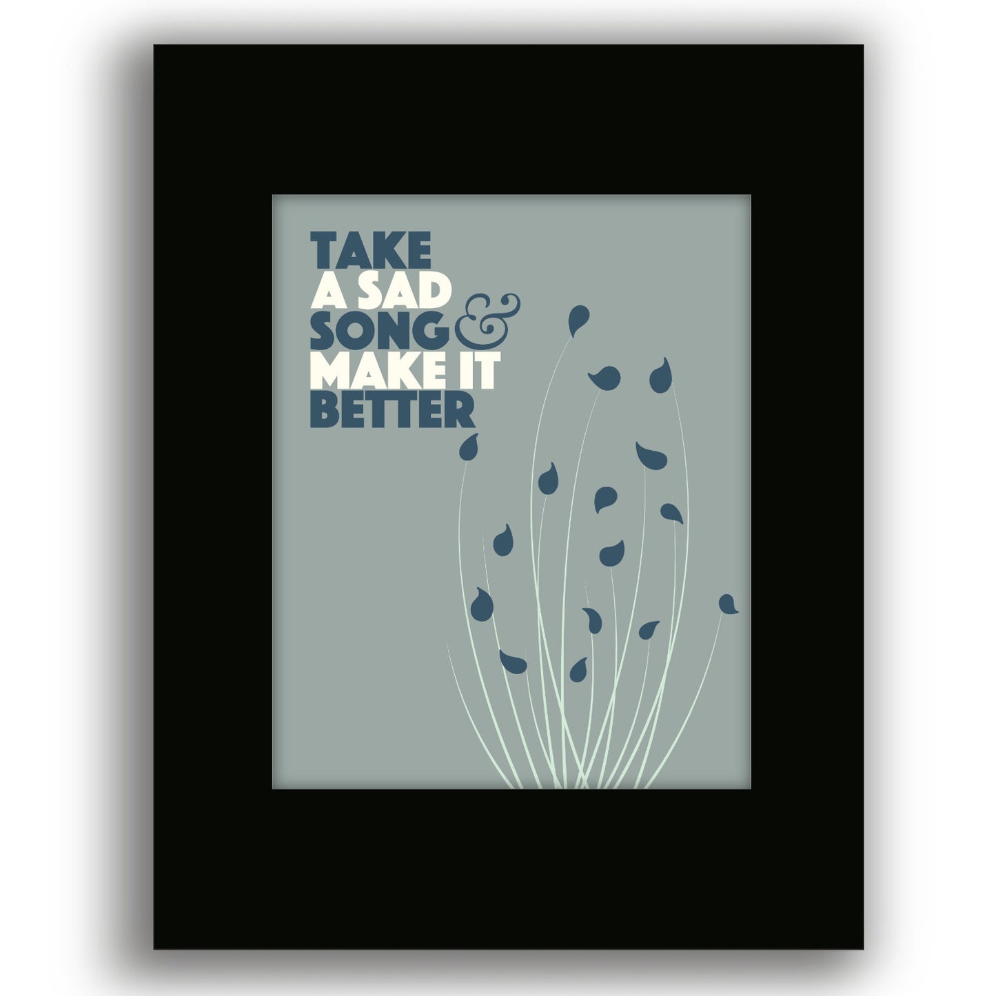 Hey Jude by the Beatles - Inspired Print Song Lyric Art